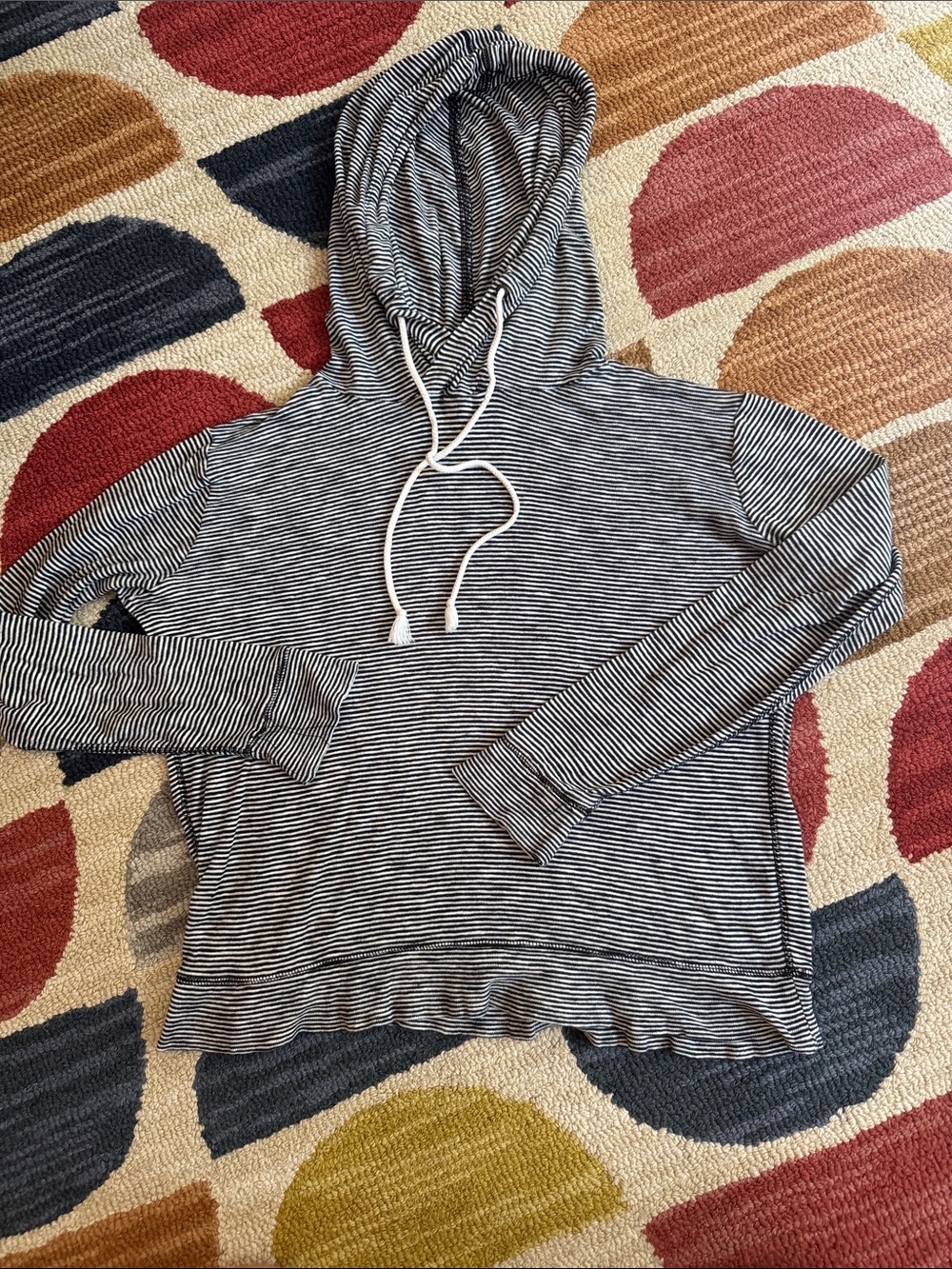 J.crew striped hoodie, size medium
